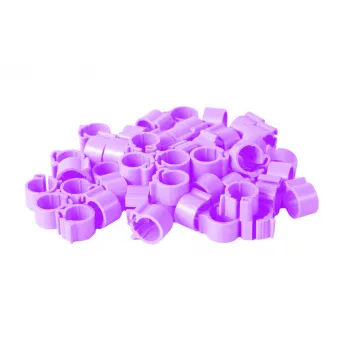 POLMARK Znaczniki dla gołębi fi 8 x 8 mm Fioletowe 25 szt